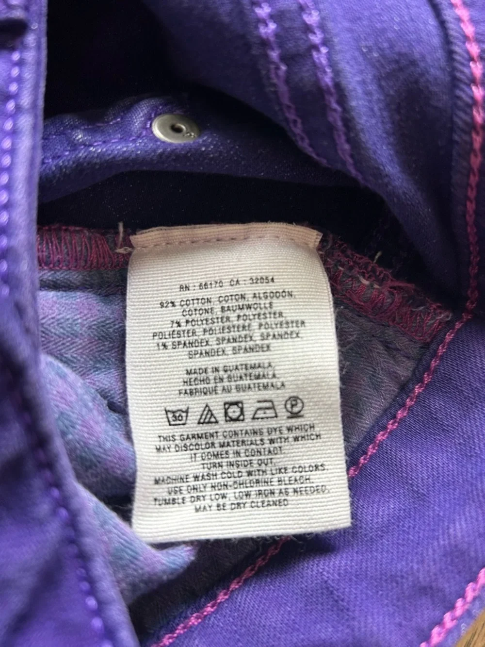 Anthropologie Pilcro and the Letterpress Women's Denim Purple Shorts Size 25 - Picture 7 of 8